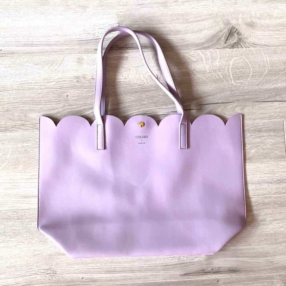 NWT Colors by Jennifer Sky Scalloped Edge Bag